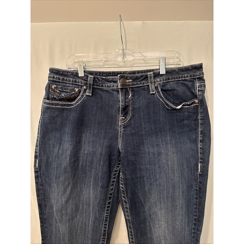 Vigoss Dublin SLim Boot Cut Jeans 15/16-33 Medium Wash Heritage Fit Thick Stitch
